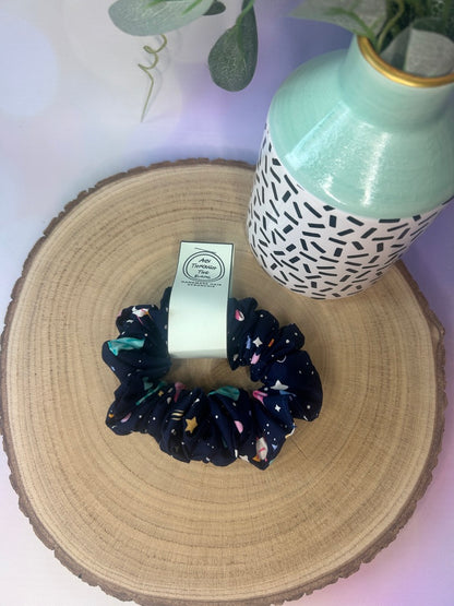 Navy Planets Scrunchie