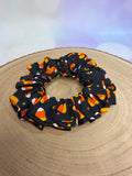 Candy Corn Halloween Scrunchie