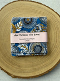 Blue Sunflower Reusable Face Wipes 4 pack