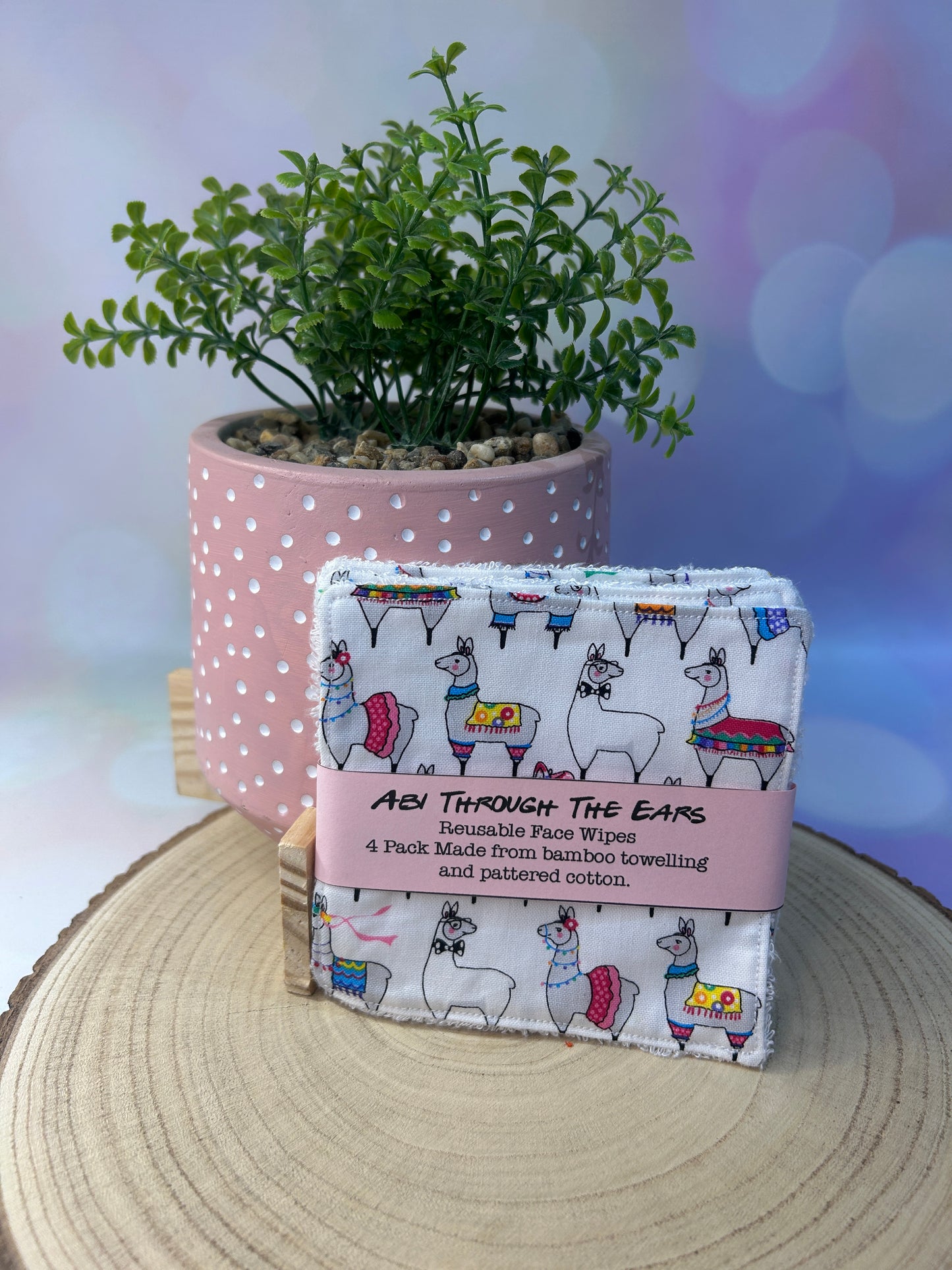 Llamas Reusable Face Wipes