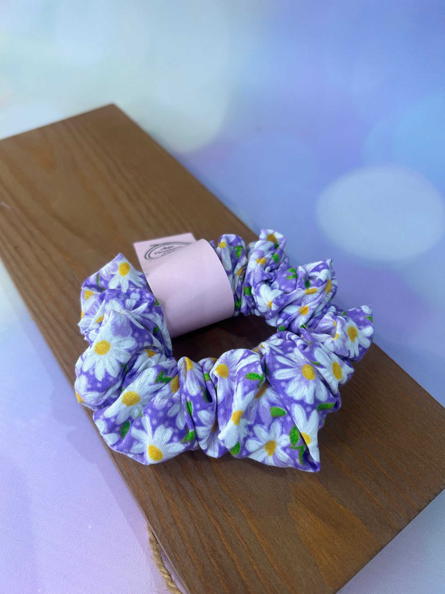 Lilac Daisies Hair Scrunchie - Limited Edition
