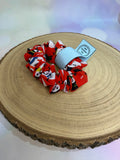 Red Snowman Christmas Scrunchie