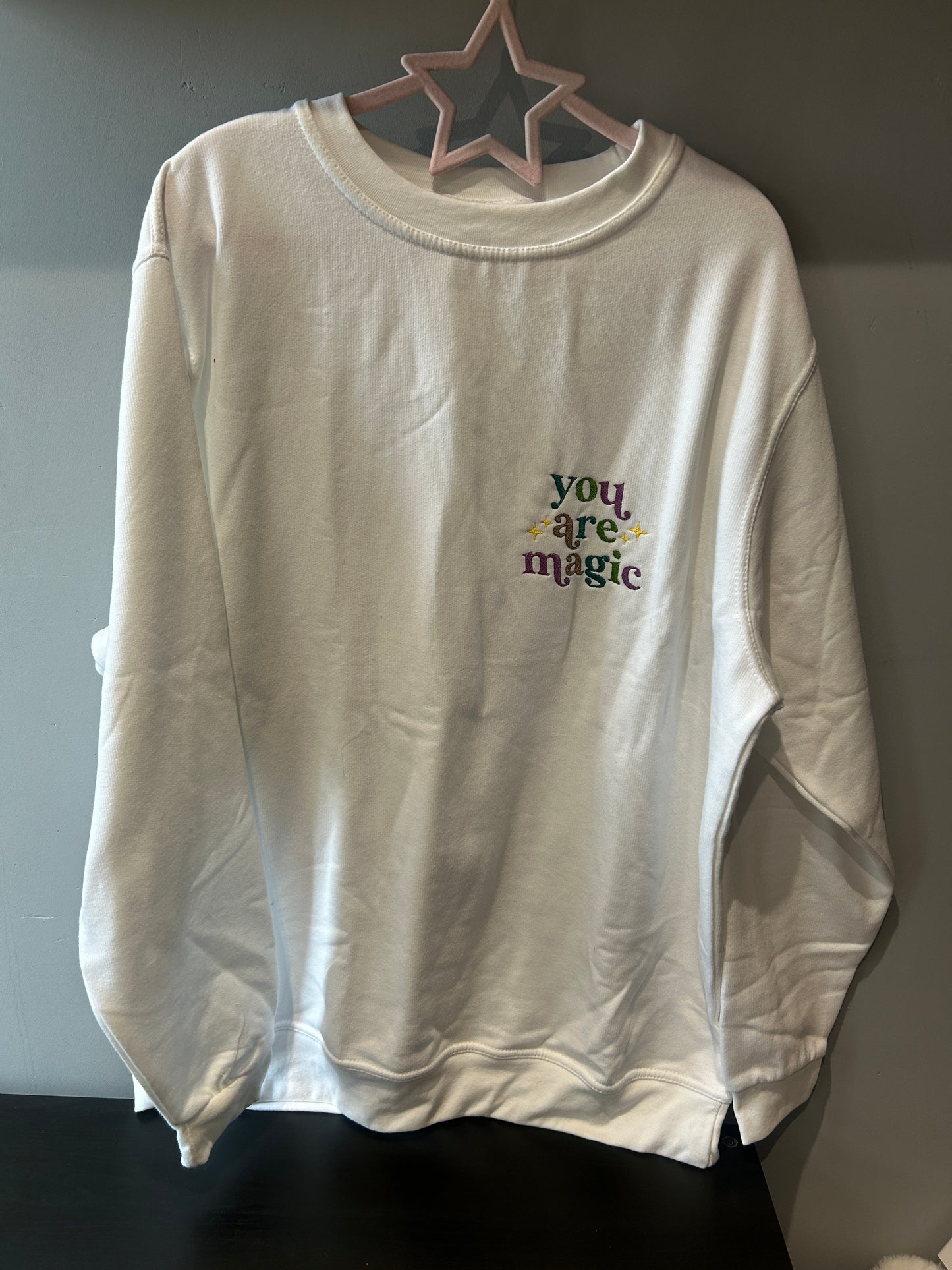 White You are Magic Jumper SIZE X-LARGE