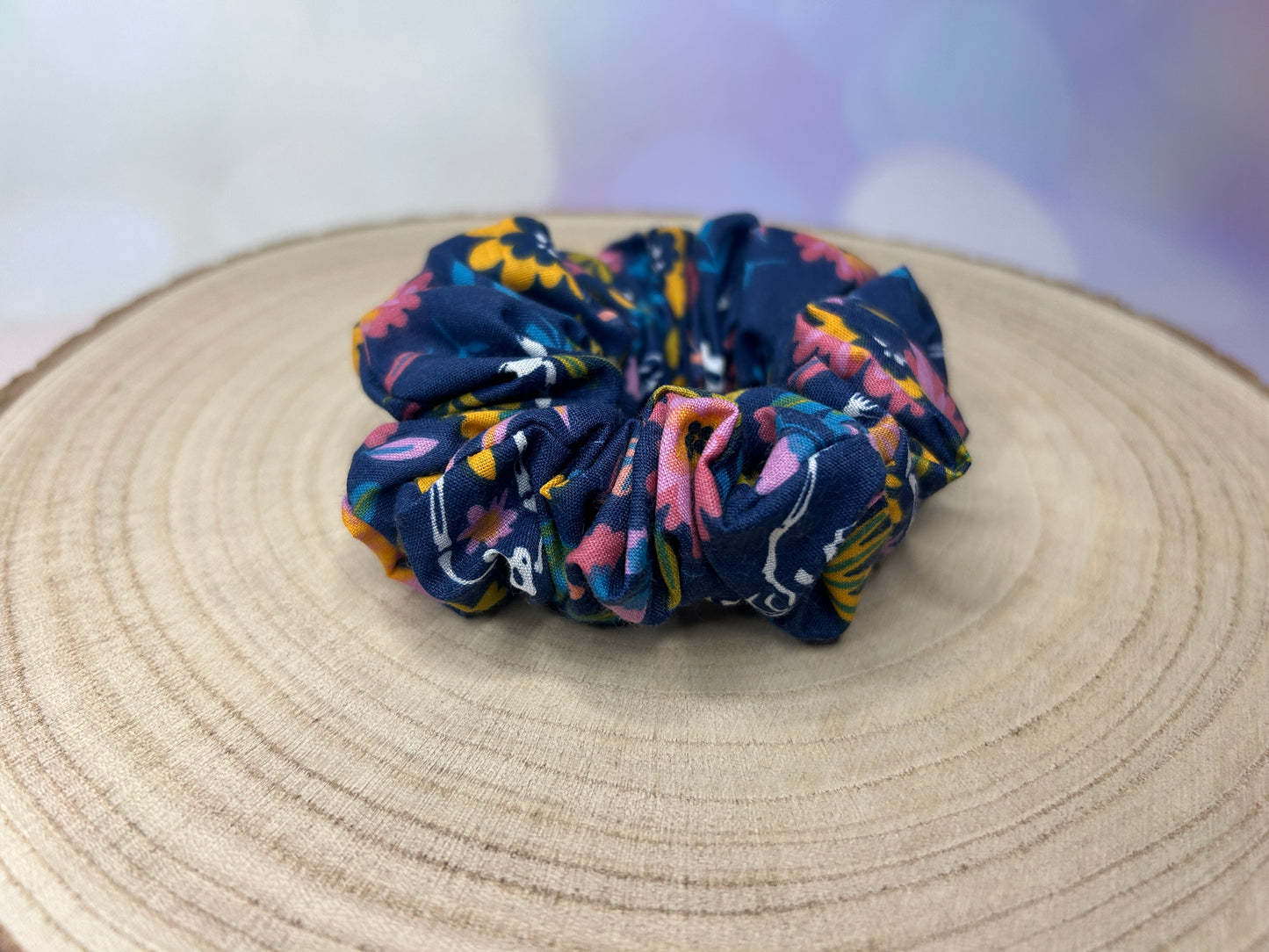 Day of the Dead Navy Scrunchie