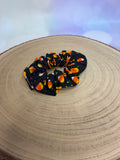 Candy Corn Halloween MINI Scrunchie