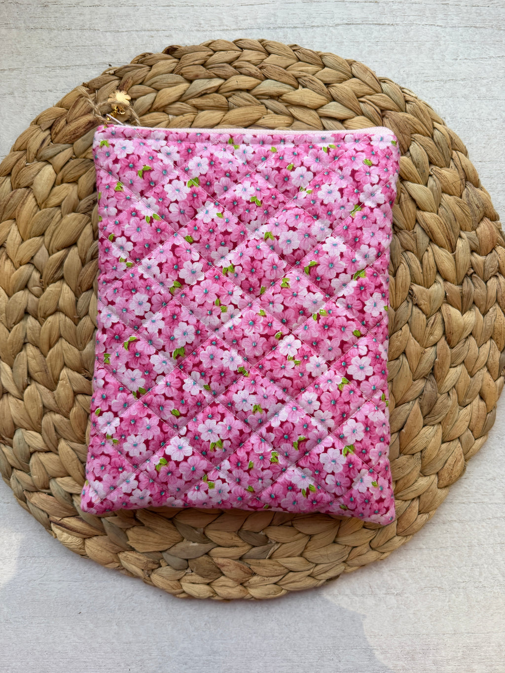 Pink Petals Book/E-Reader Sleeve