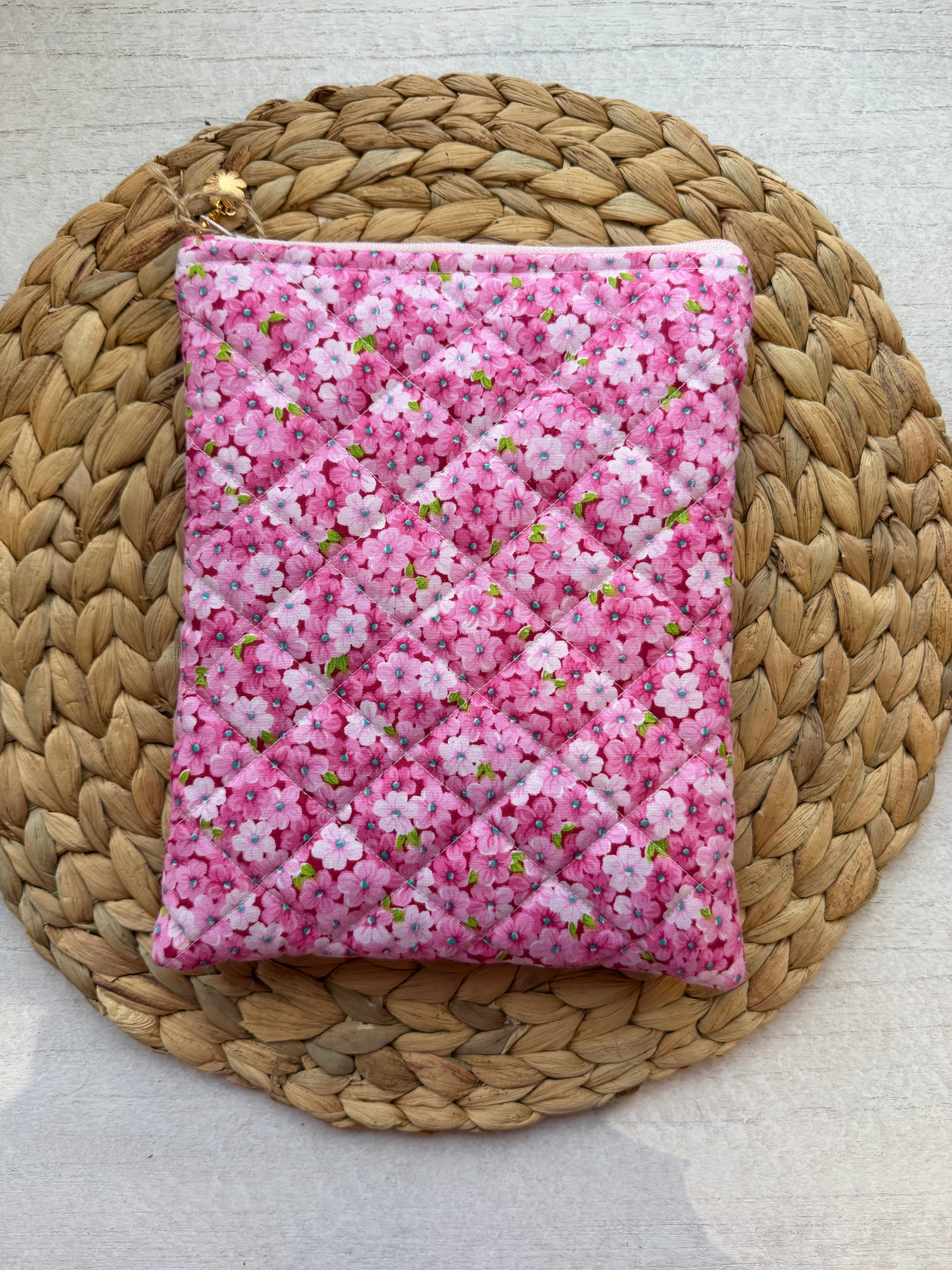 Pink Petals Book/E-Reader Sleeve