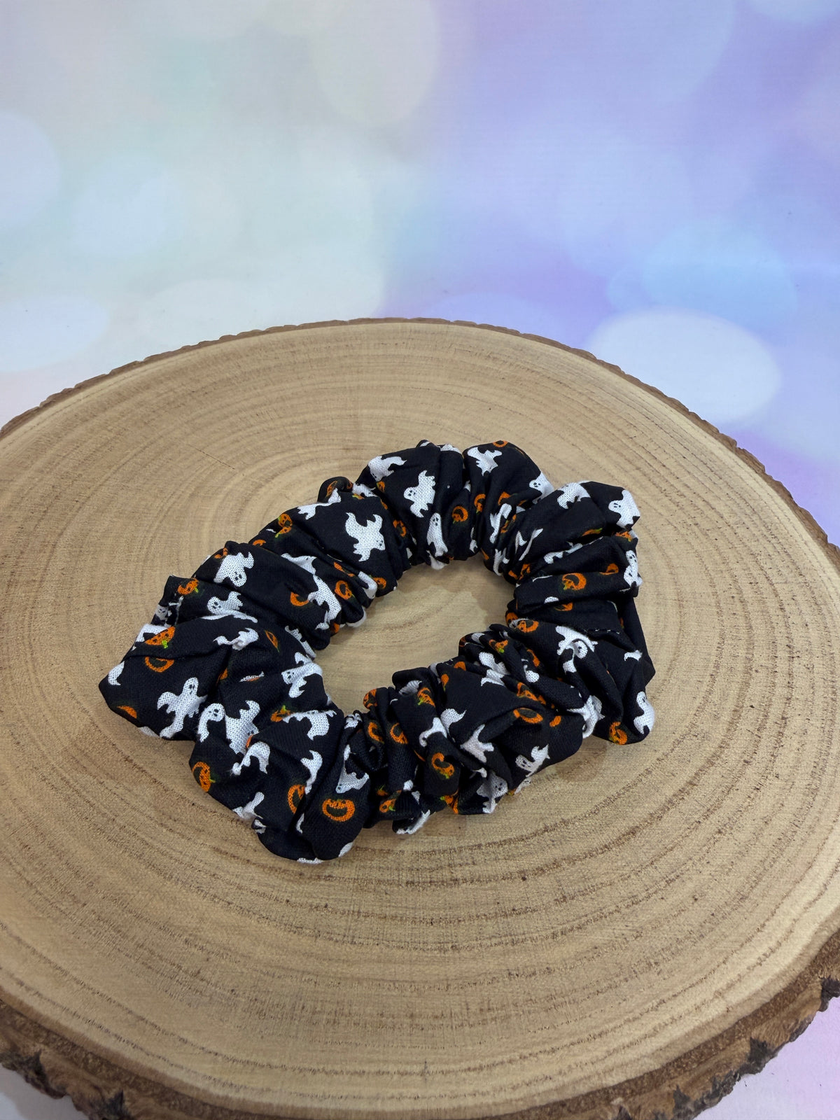 Ghost Halloween Scrunchie