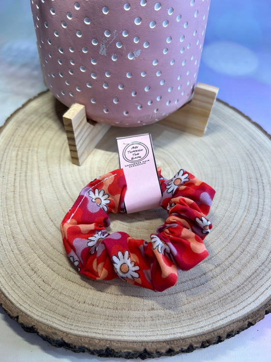 Red Retro MINI Scrunchie