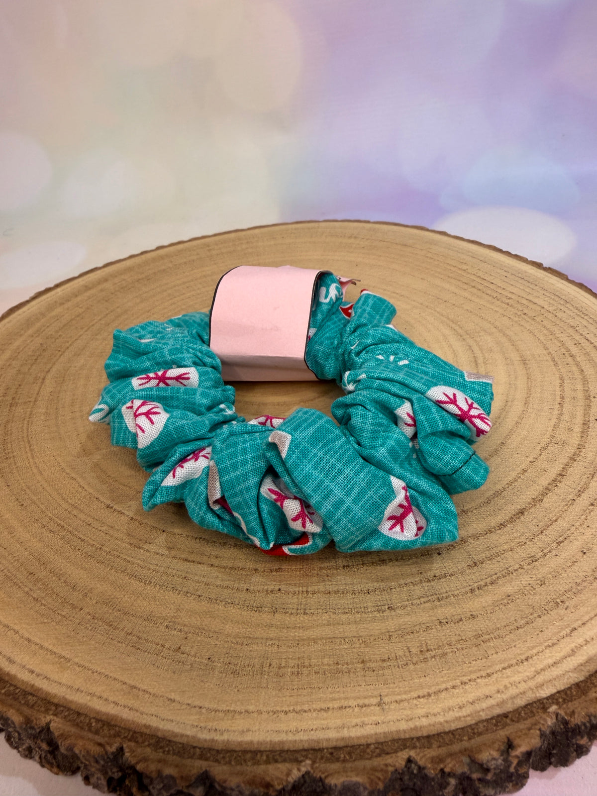 Mint Christmas Tree Scrunchie