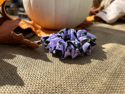 Halloween Spooky Cats Cotton Scrunchie