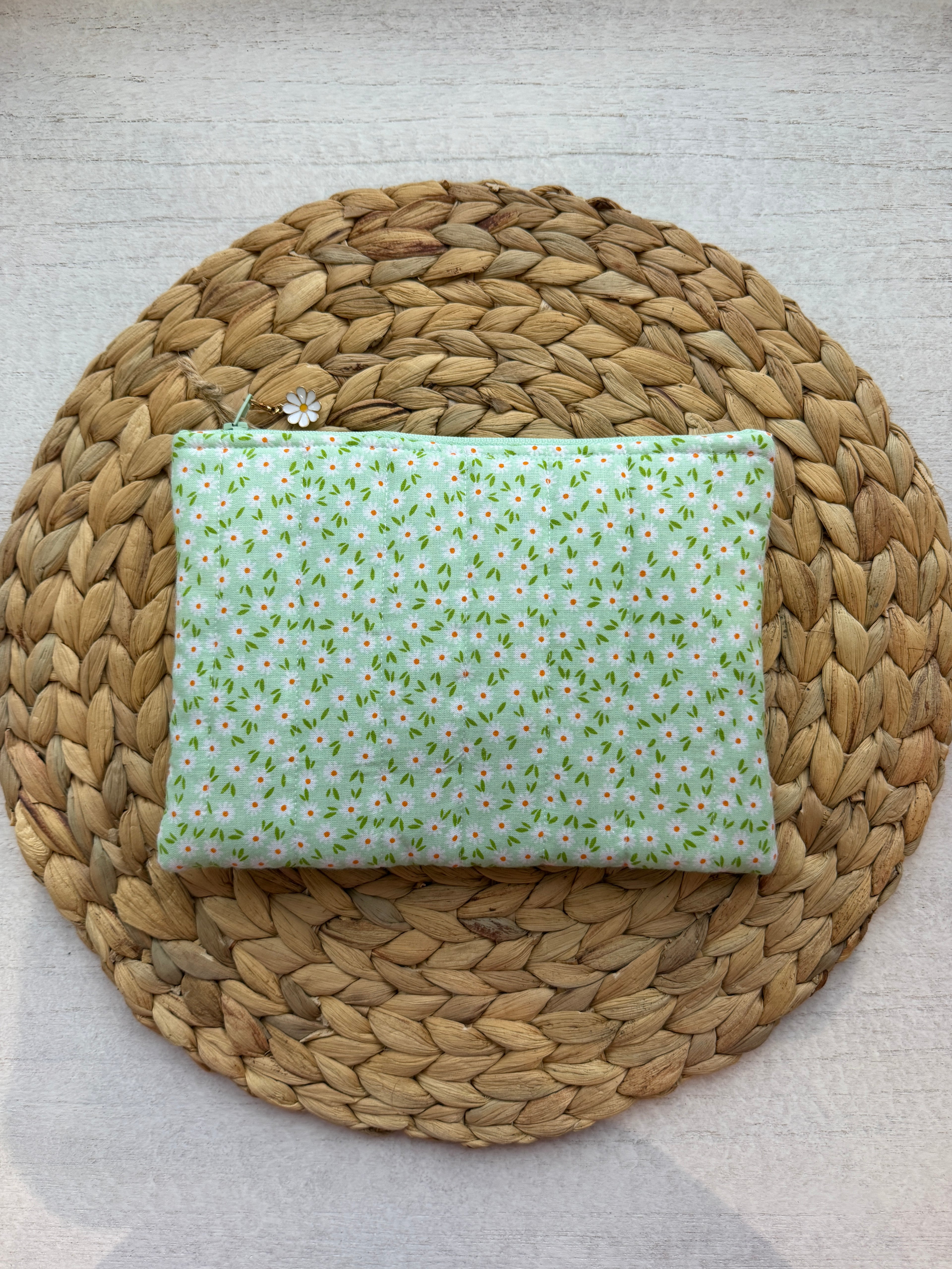Mint Meadow Everyday Zipper Pouch