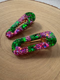 Enchanted Garden Glitter Hair Clips