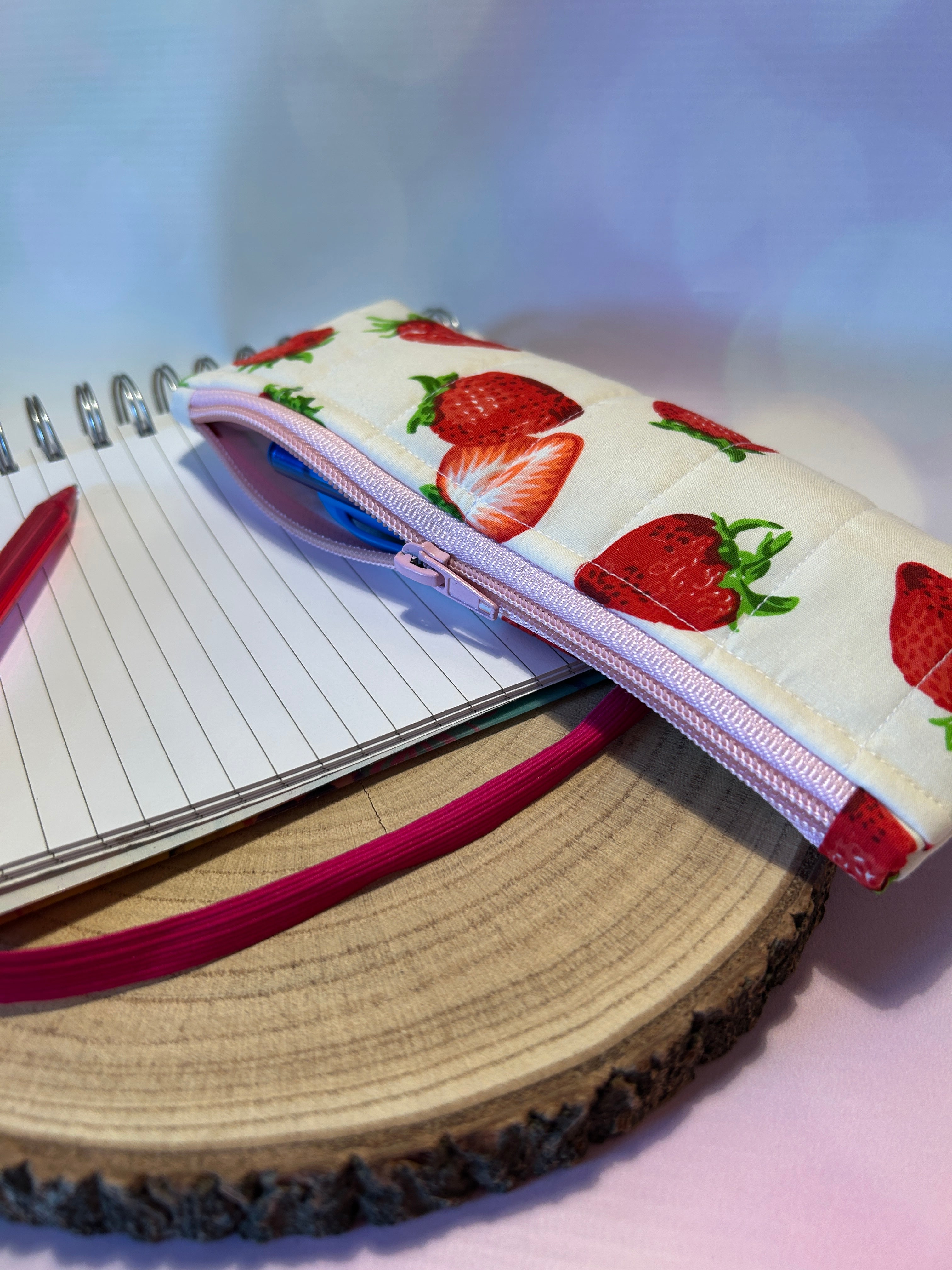 Strawberry Slimline Pencil Case