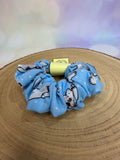 Blue Polar Bear Christmas Scrunchie