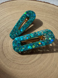 Mermaid Sparkle Glitter Hair Clips
