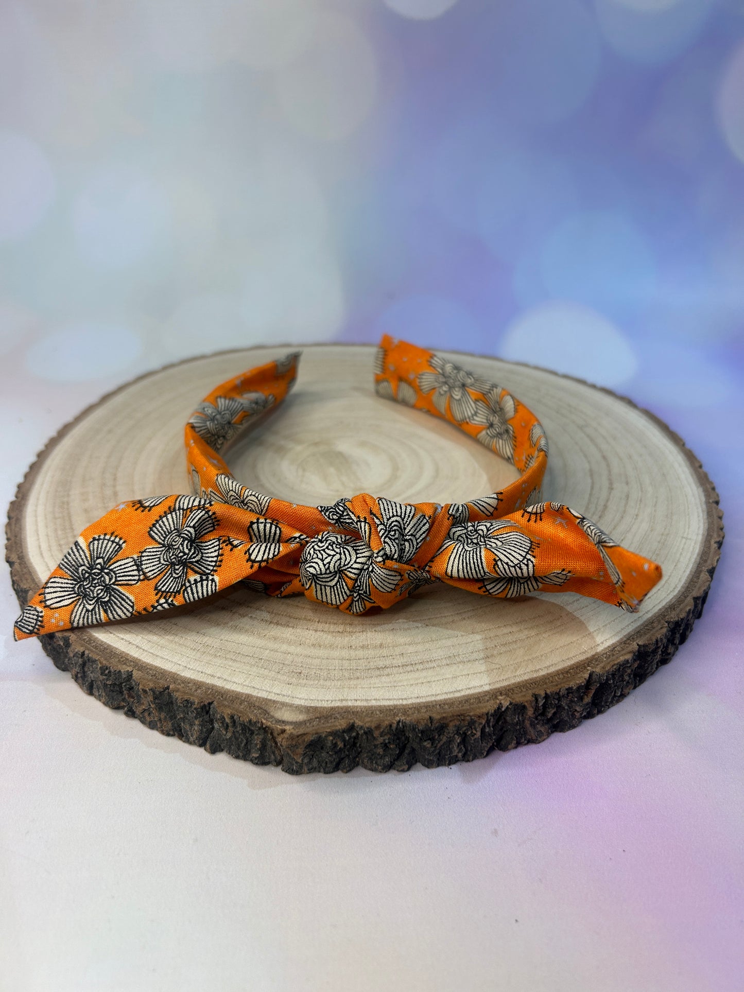 Orange Floral Knotband