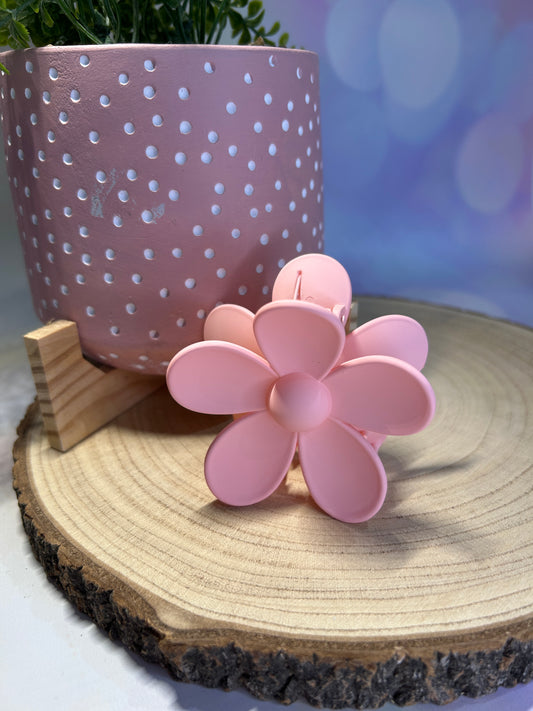 Light Pink Flower Claw Clip