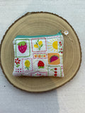Tutti Frutti Teal Coin Purse