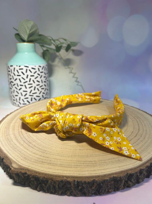 Yellow Floral Knotband