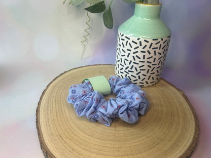 Paisley Blue Scrunchie