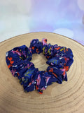 Navy Skeleton Halloween Scrunchie