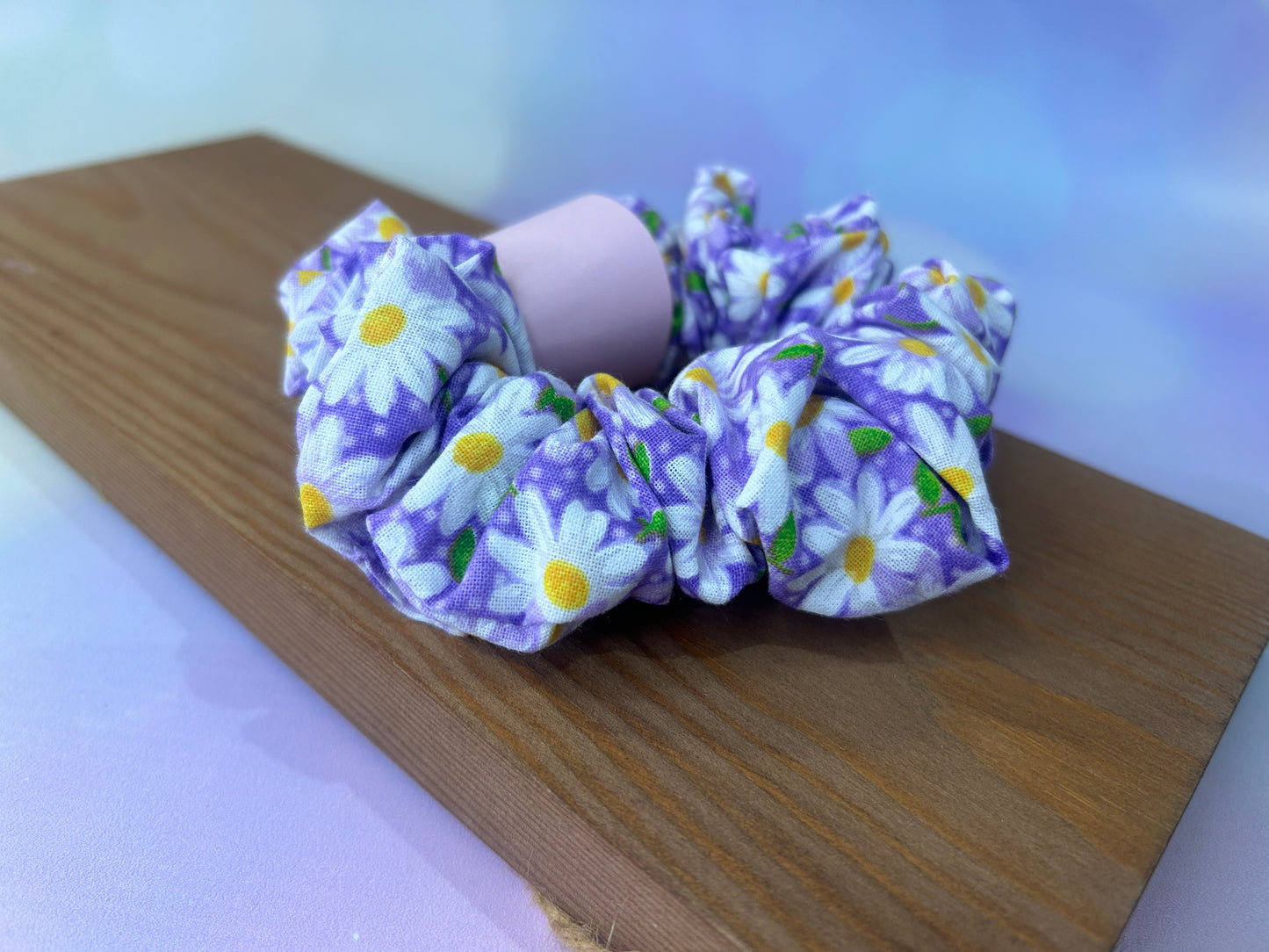 Lilac Daisies Hair Scrunchie - Limited Edition