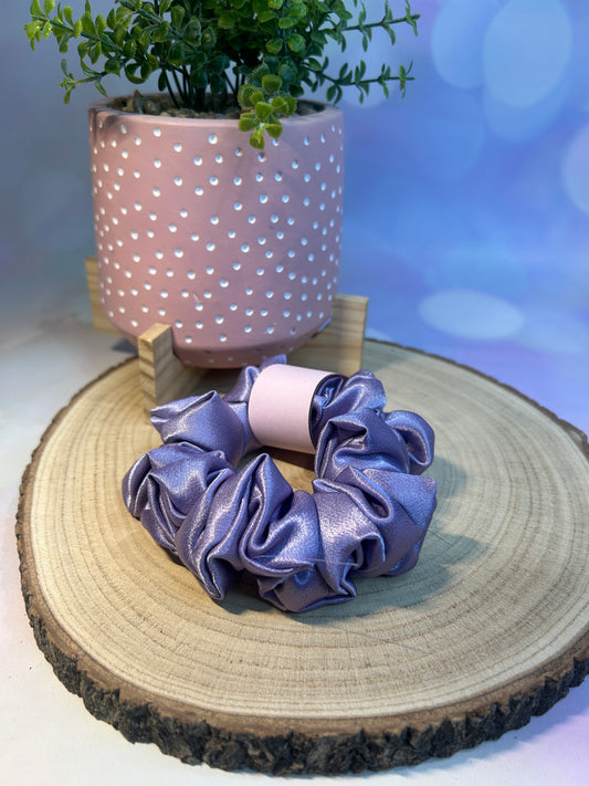 Luxury Lilac Satin Scrunchie