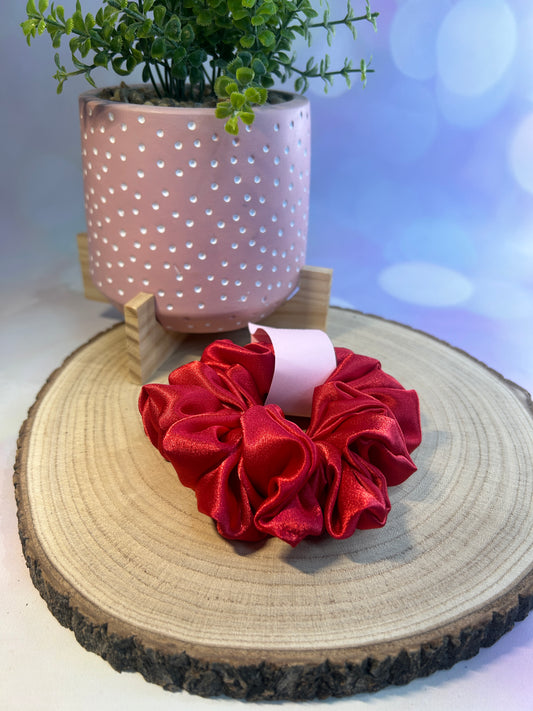 Luxury Red Satin Scrunchie