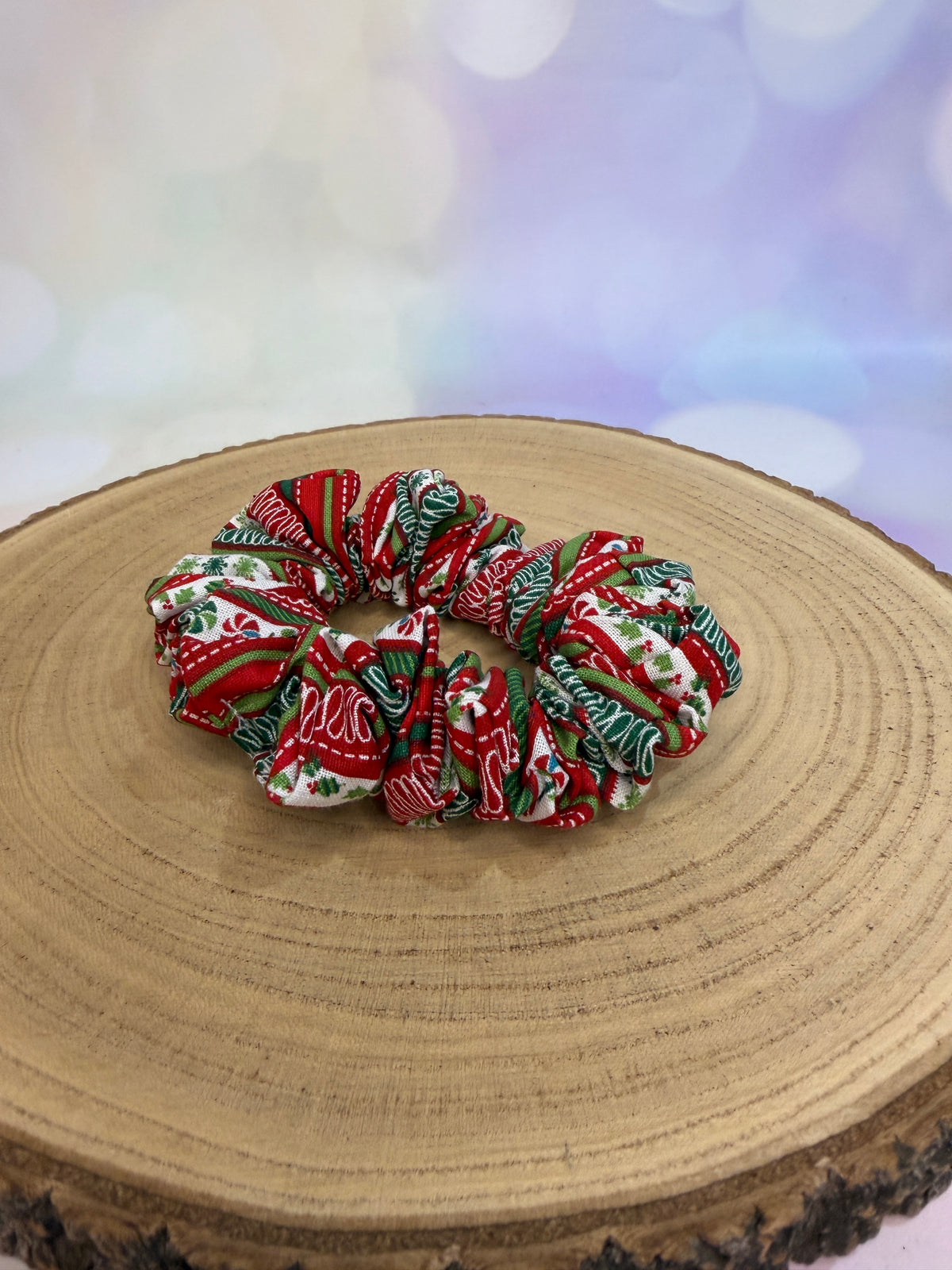 Mixed Christmas Scrunchie