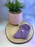Purple Daisy Ankle Socks