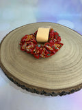 Red Gingerbread Christmas Scrunchie