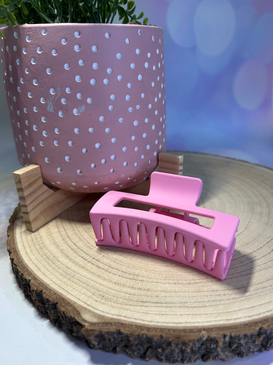 Pink Flat Claw Clip