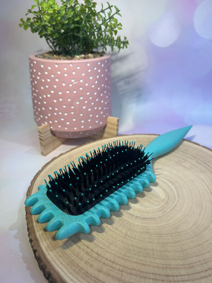 Curly Hair Hair Brush - Teal