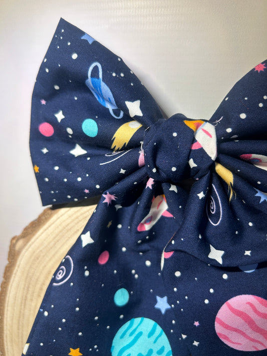 Large Luxury Galaxy Space Hair Bow