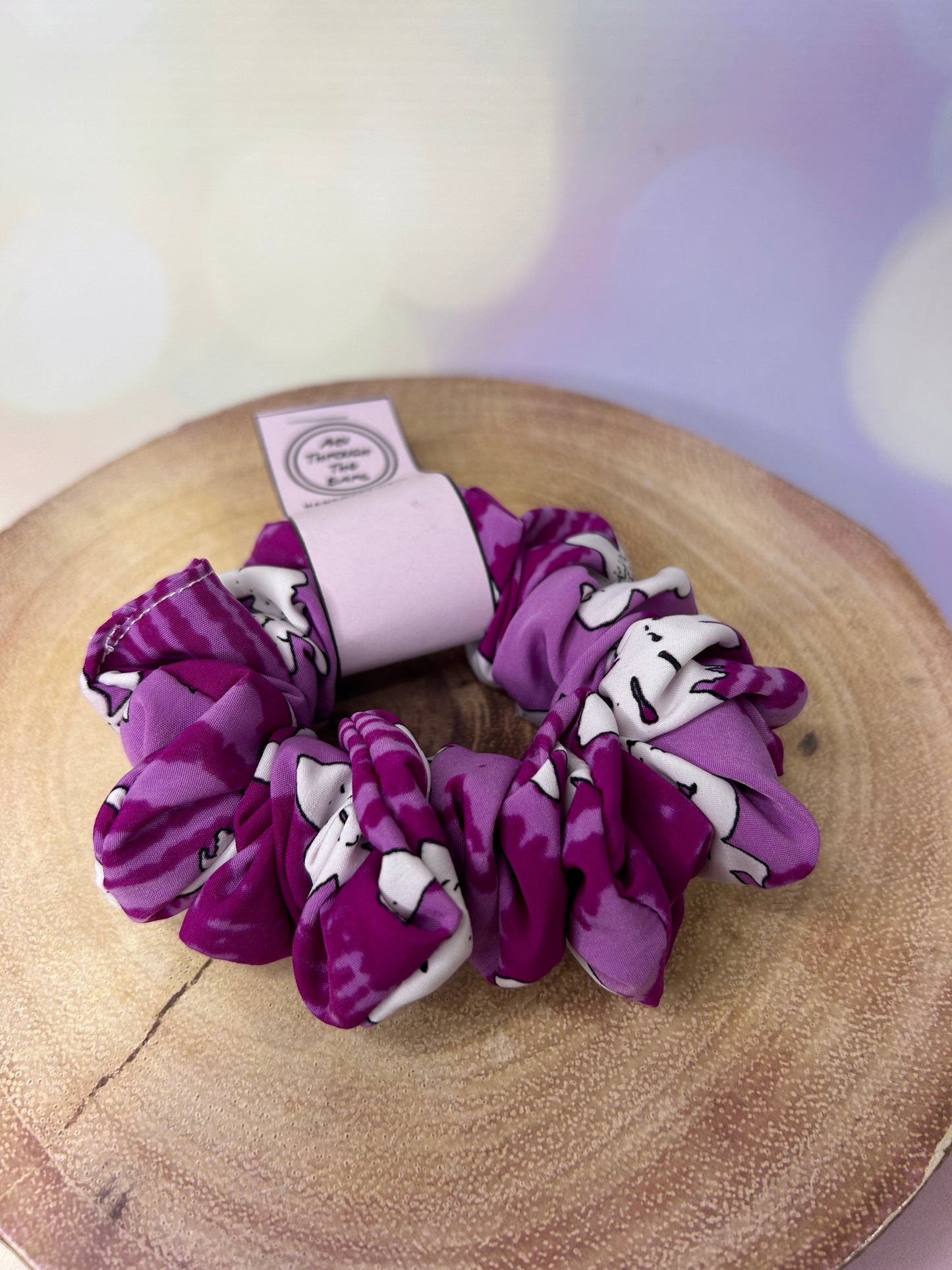 LIMITED EDITION Bold Purple Floral Scrunchie