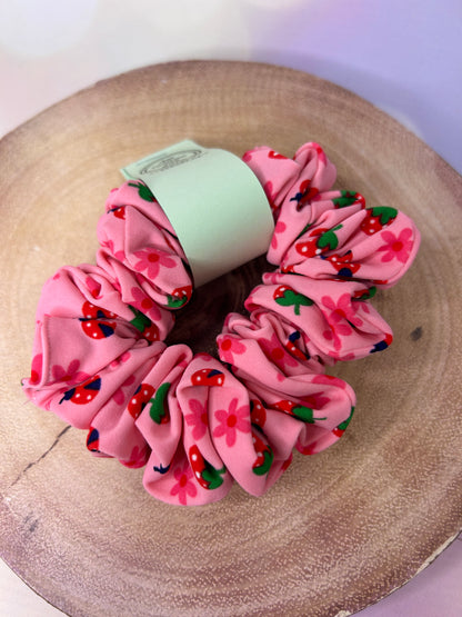 Pink Strawbs Swimwear Hair Scrunchie