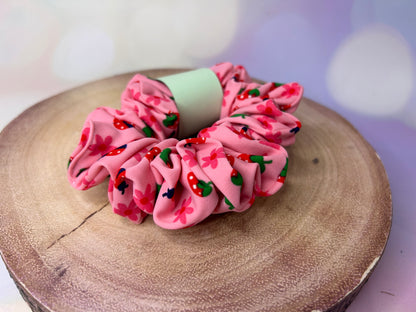 Pink Strawbs Swimwear Hair Scrunchie