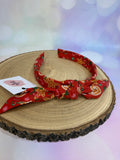 Red Gingerbread Christmas Knotband