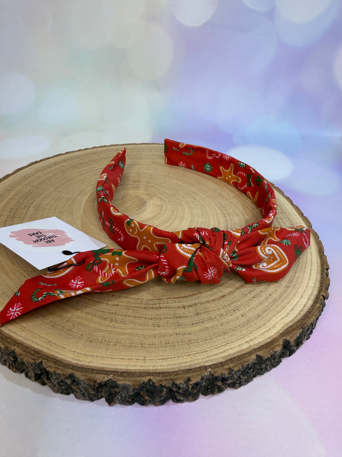 Red Gingerbread Christmas Knotband