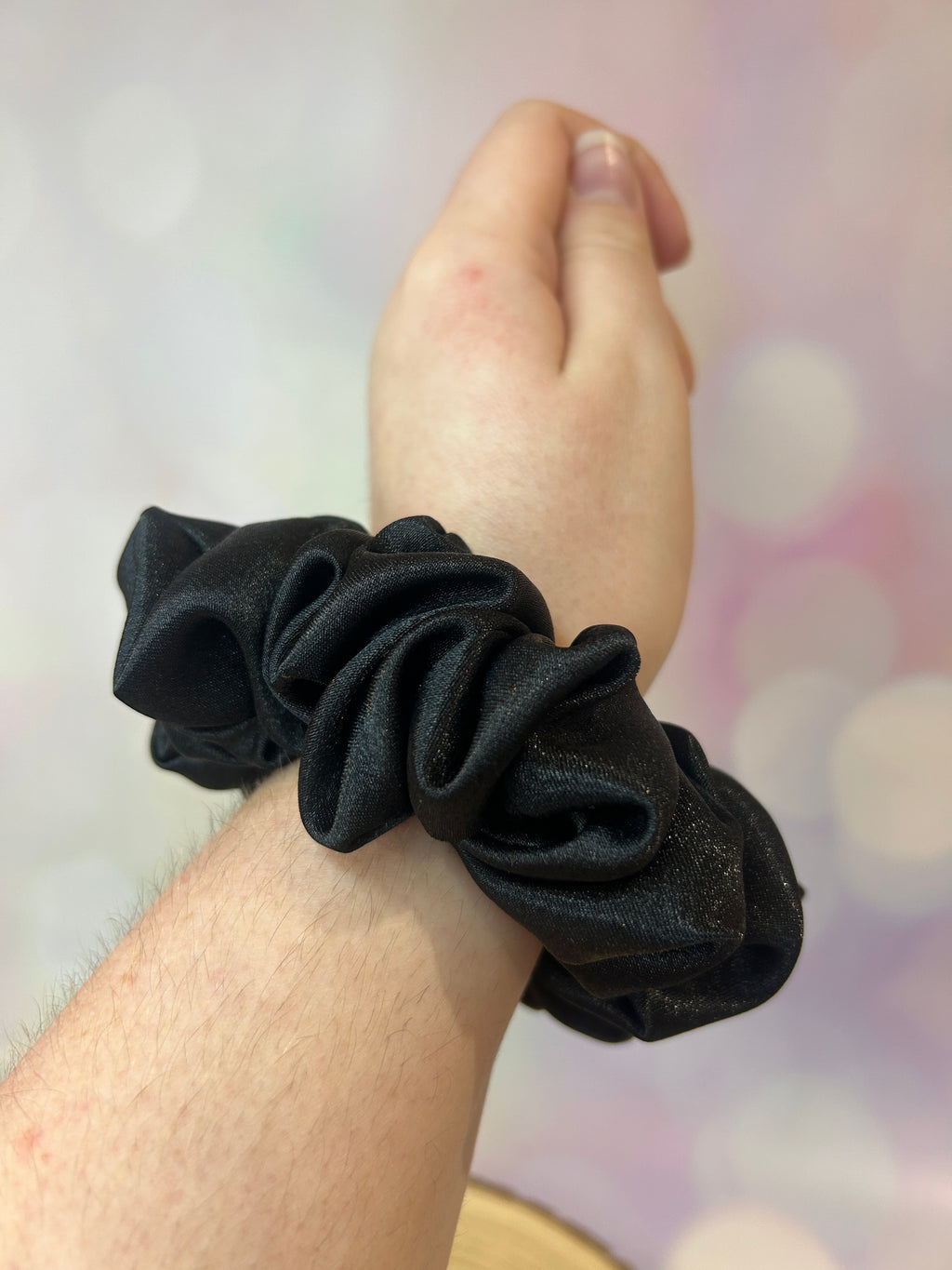 Luxury Black Satin Scrunchie