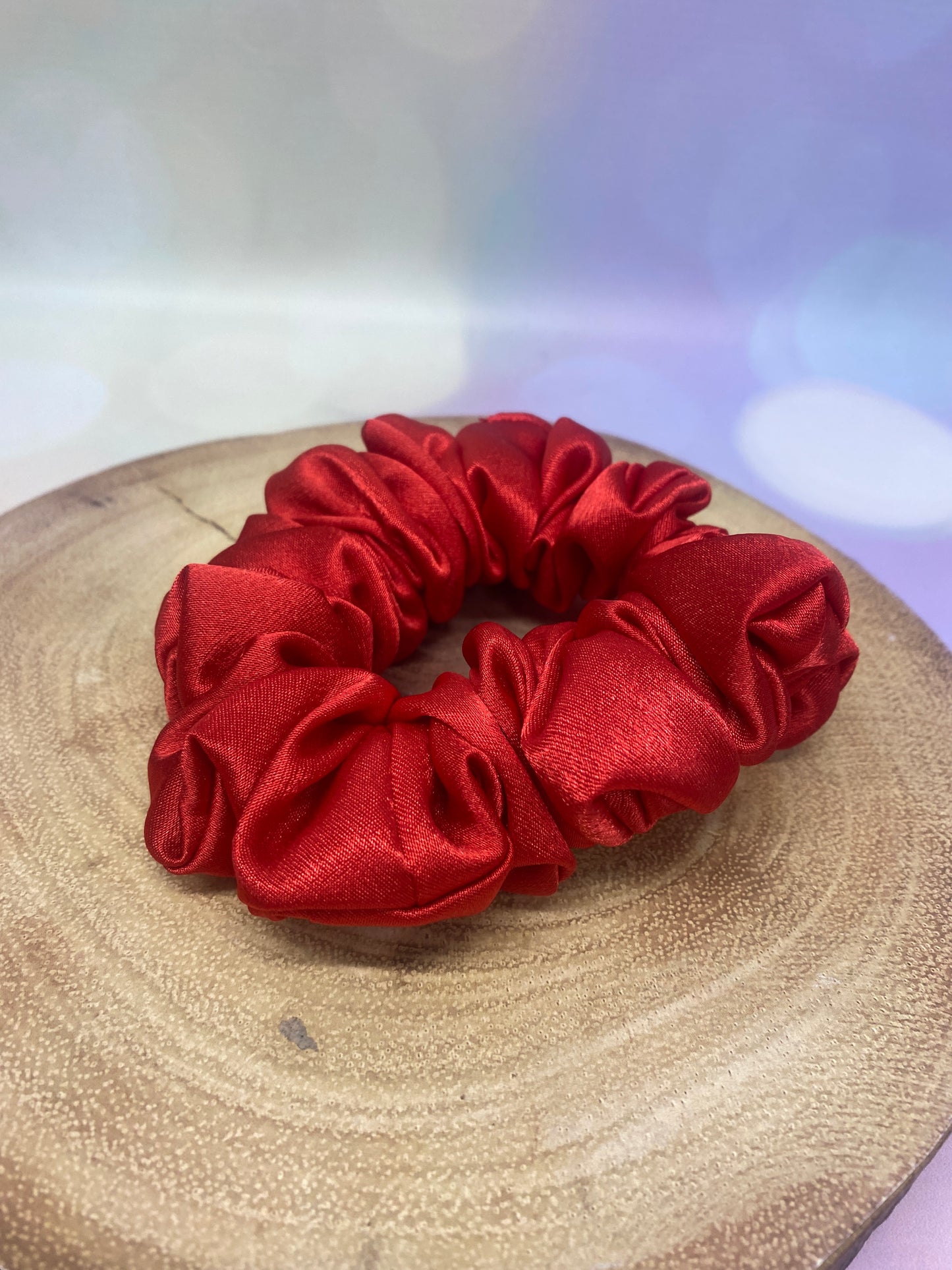 Luxury Red Satin Scrunchie