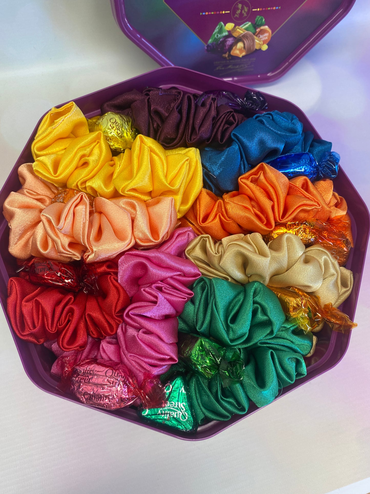 Quality Street Satin Scrunchie Collection